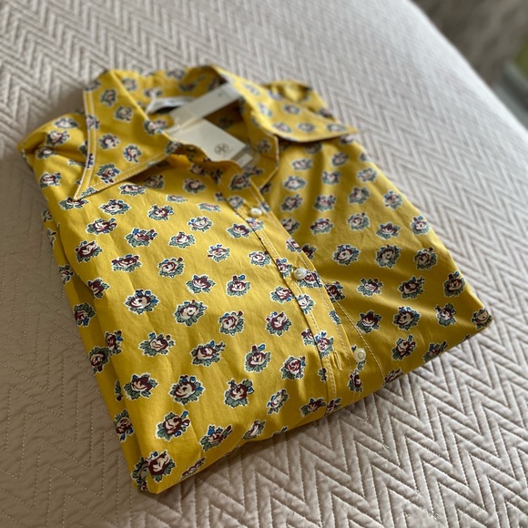 Tory Burch Garden Rose Poplin Shirt - Picture 7 of 16